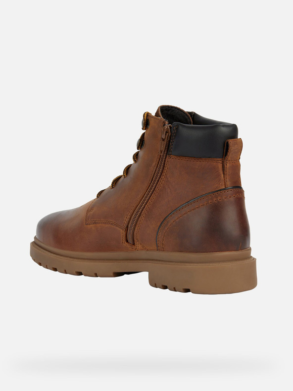 Geox Botine maro pentru bărbați Geox Andalo