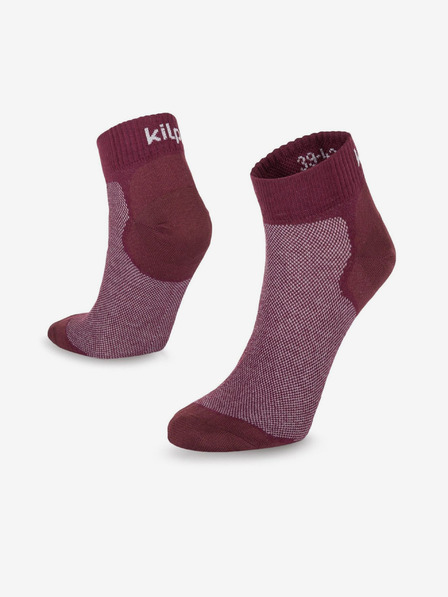 Kilpi Șosete de alergare unisex Kilpi MINIMIS burgundy