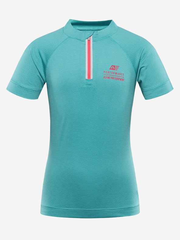 ALPINE PRO Tricou de ciclism cu uscare rapidă pentru băieți Alpine Pro verde LATTERO