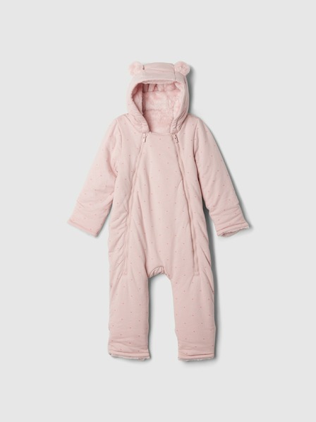 GAP Baby salopetă cu glugă sherpa GAP