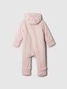 GAP Baby salopetă cu glugă sherpa GAP