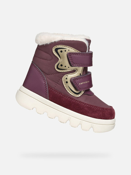 Geox Burgundy pantofi de iarnă pentru fete Geox Willaboo B A