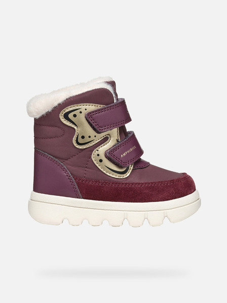 Geox Burgundy pantofi de iarnă pentru fete Geox Willaboo B A
