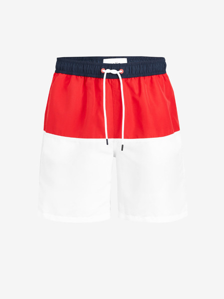 Celio Costume de baie albe și roșii pentru bărbați Celio Biboardblo