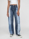 GAP Blugi Barrel High Rise Patchwork GAP