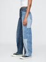 GAP Blugi Barrel High Rise Patchwork GAP