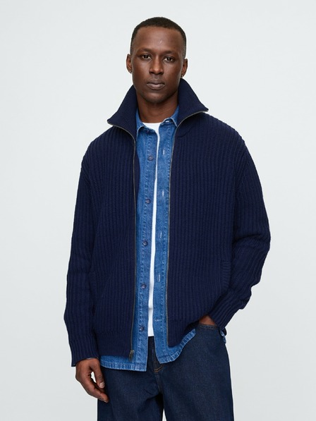 GAP Cardigan cu fermoar și nervuri GAP