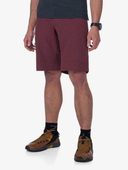 Kilpi Pantaloni scurți sport burgundy pentru bărbați Kilpi NAVIA