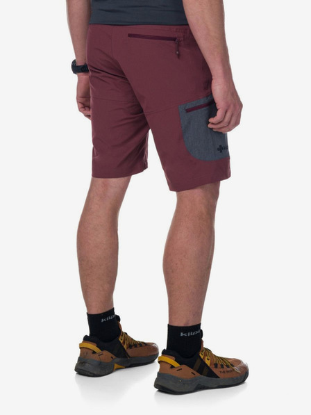 Kilpi Pantaloni scurți sport burgundy pentru bărbați Kilpi NAVIA
