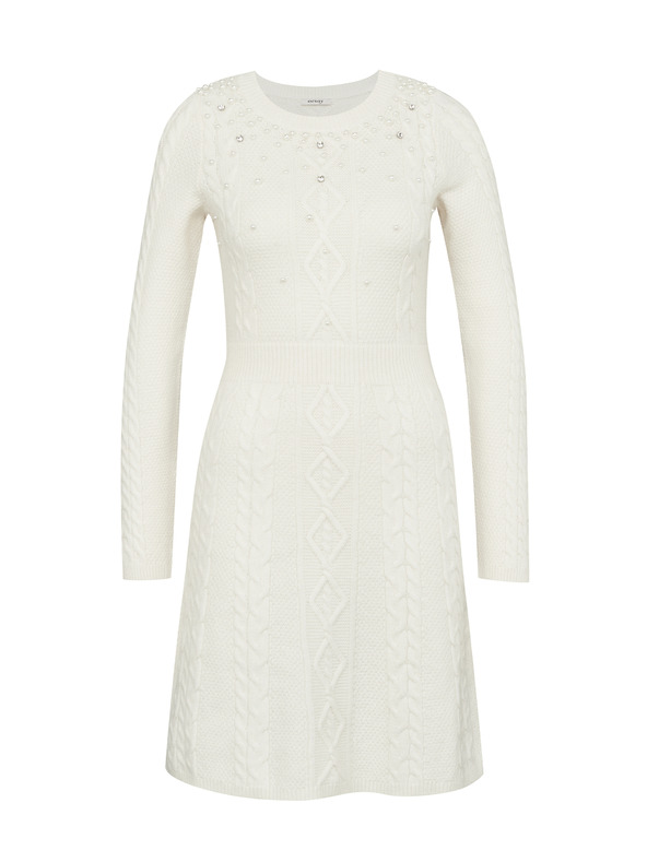 Orsay Rochie crem pentru doamne până la genunchi ORSAY