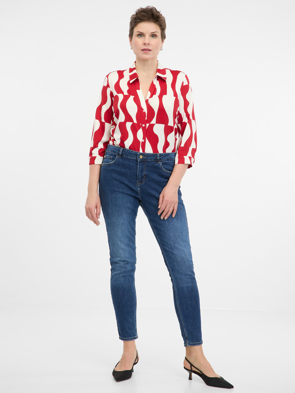 Orsay Bluză roșie cu guler ORSAY