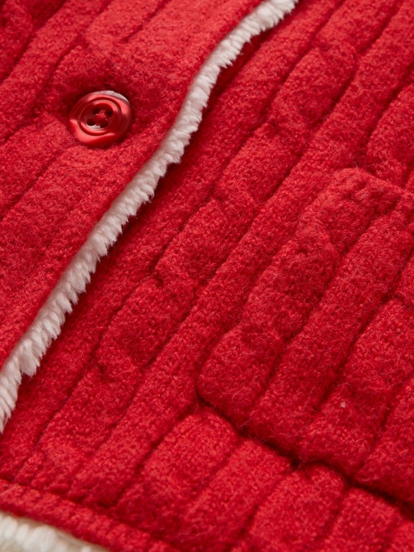 GAP Baby cardigan din sherpa CashSoft GAP