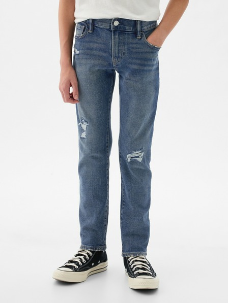 GAP Blugi slim Rip & Repair pentru copii GAP