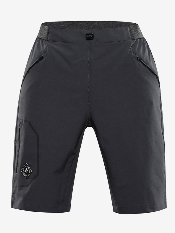 ALPINE PRO Pantaloni scurți de exterior pentru bărbați ALPINE PRO ZAMB dk.true gri