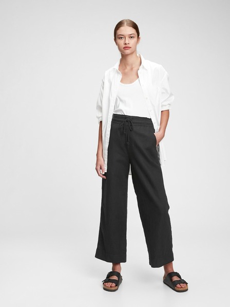 GAP Pantaloni largi din amestec de in GAP