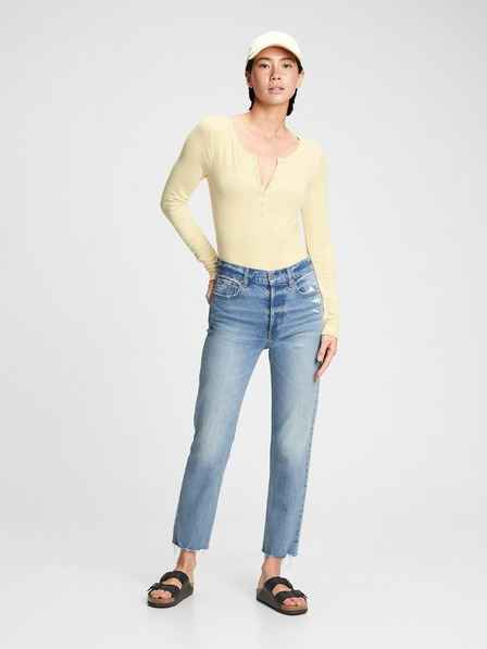 GAP Blugi cheeky straight high rise distressed GAP