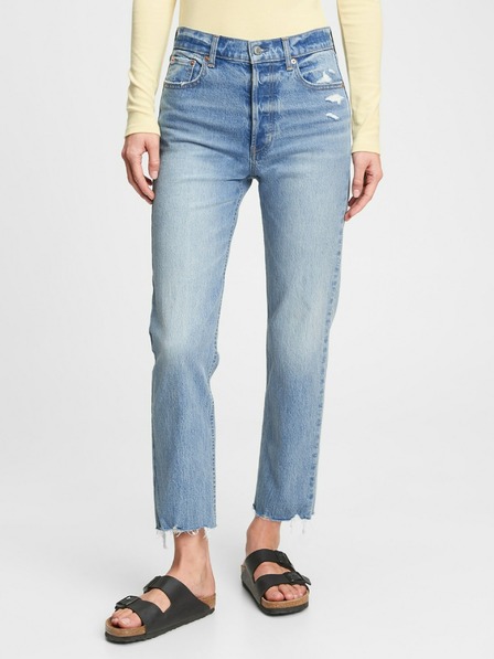 GAP Blugi cheeky straight high rise distressed GAP