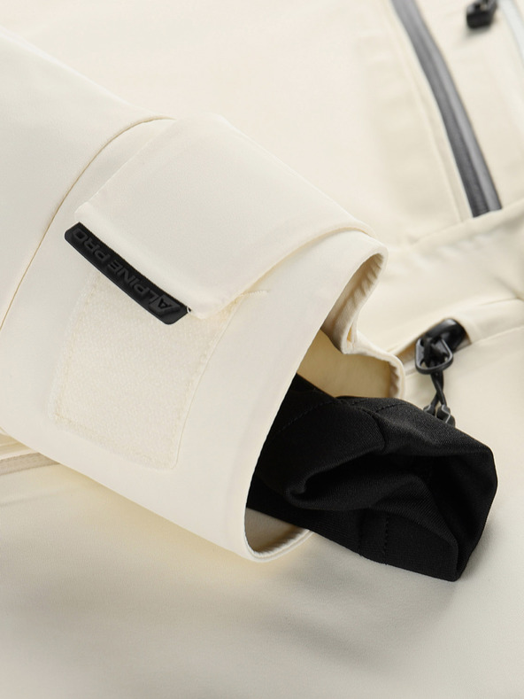 ALPINE PRO Geacă de schi pentru femei cu membrană ptx pentru zăpadă ALPINE PRO REASA creme