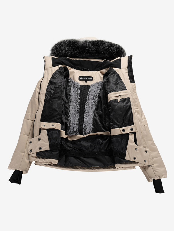 ALPINE PRO Jachetă de schi pentru femei cu membrană ptx snow ALPINE PRO DAMA alb piper
