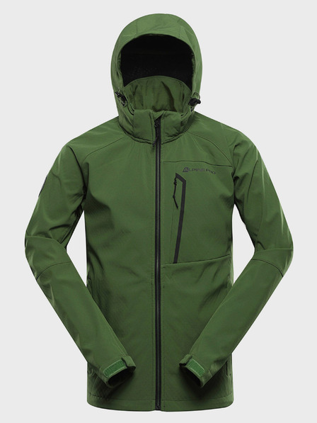 ALPINE PRO Jachetă softshell pentru bărbați Alpine Pro Hoor verde cu membrană