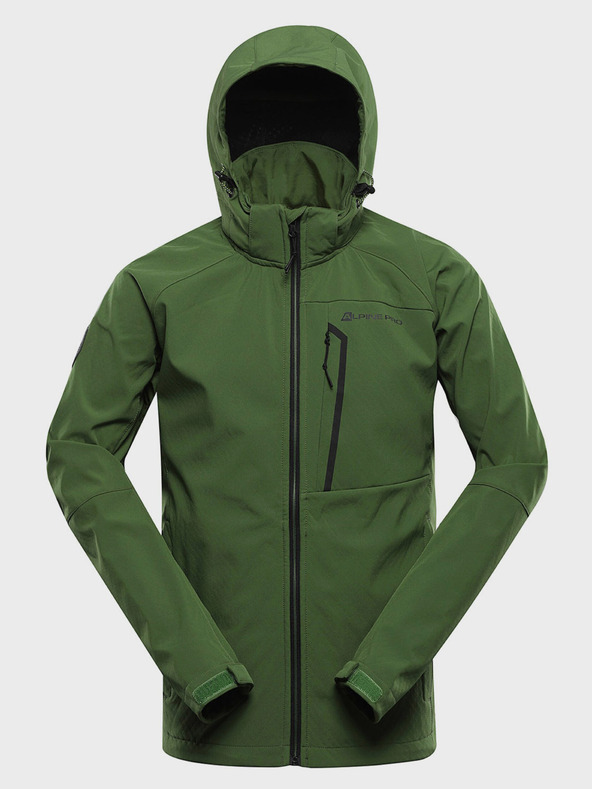 ALPINE PRO Jachetă softshell pentru bărbați Alpine Pro Hoor verde cu membrană