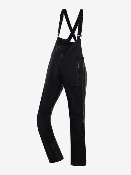 ALPINE PRO Pantaloni softshell de schi pentru femei cu membrană ALPINE PRO GERANA negru