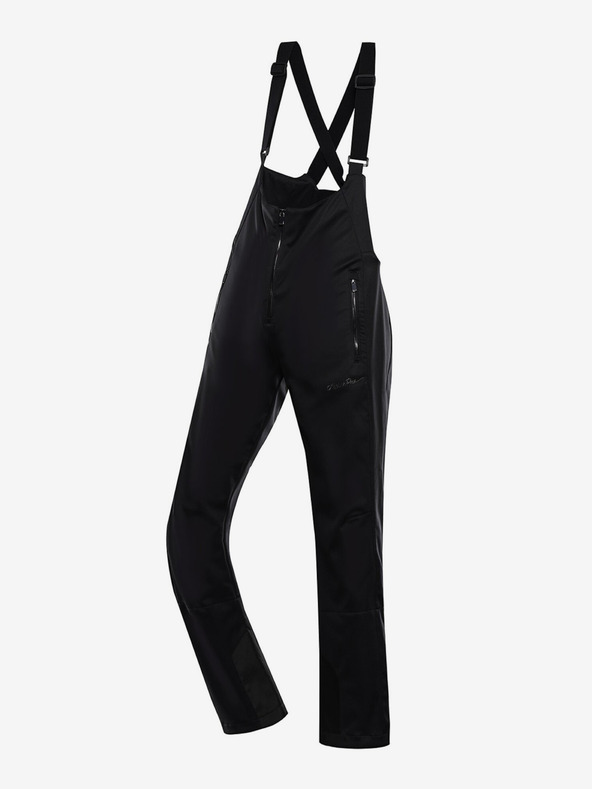 ALPINE PRO Pantaloni softshell de schi pentru femei cu membrană ALPINE PRO GERANA negru