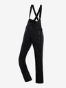 ALPINE PRO Pantaloni softshell de schi pentru femei cu membrană ALPINE PRO GERANA negru