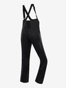 ALPINE PRO Pantaloni softshell de schi pentru femei cu membrană ALPINE PRO GERANA negru