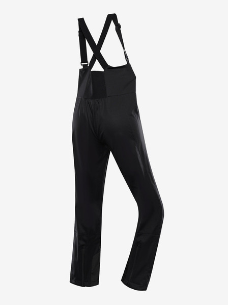 ALPINE PRO Pantaloni softshell de schi pentru femei cu membrană ALPINE PRO GERANA negru