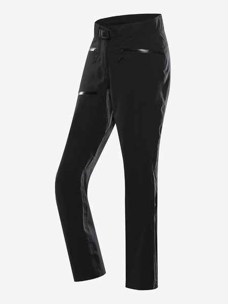 ALPINE PRO Pantaloni de exterior pentru femei cu membrană ptx ALPINE PRO ZONERA negru