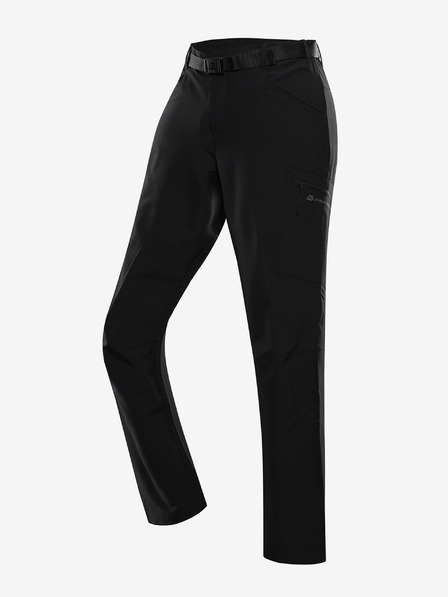 ALPINE PRO Pantaloni softshell pentru bărbați cu membrană Alpine Pro Corb cu uscare rece