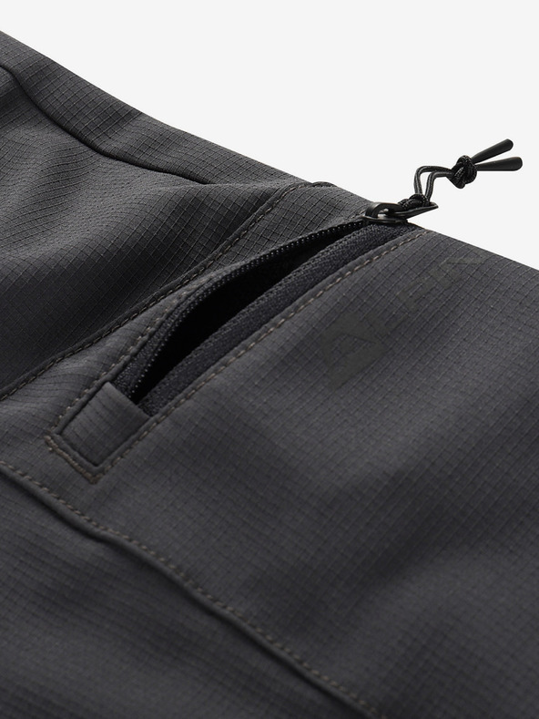 ALPINE PRO Pantaloni softshell pentru bărbați cu membrană Alpine Pro Corb cu uscare rece