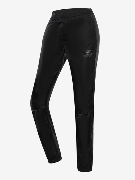 ALPINE PRO Pantaloni bărbați cu uscare rapidă și tratament dwr ALPINE PRO SAMUL negru