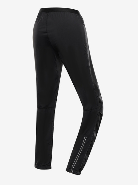 ALPINE PRO Pantaloni bărbați cu uscare rapidă și tratament dwr ALPINE PRO SAMUL negru