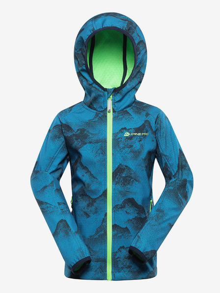 ALPINE PRO Jachetă softshell albastră pentru copii cu membrană Alpine Pro Ezoro
