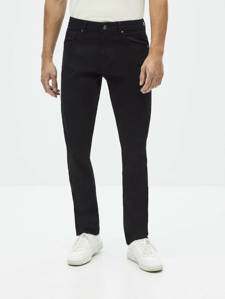 Celio Pantaloni negri din denim pentru bărbați Celio Noclean15