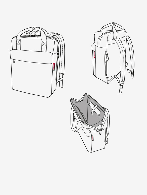 Reisenthel Rucsac pentru femei Reisenthel Allday roz M Twist Berry