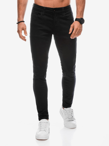 Edoti Blugi slim fit negri pentru bărbați Edoti