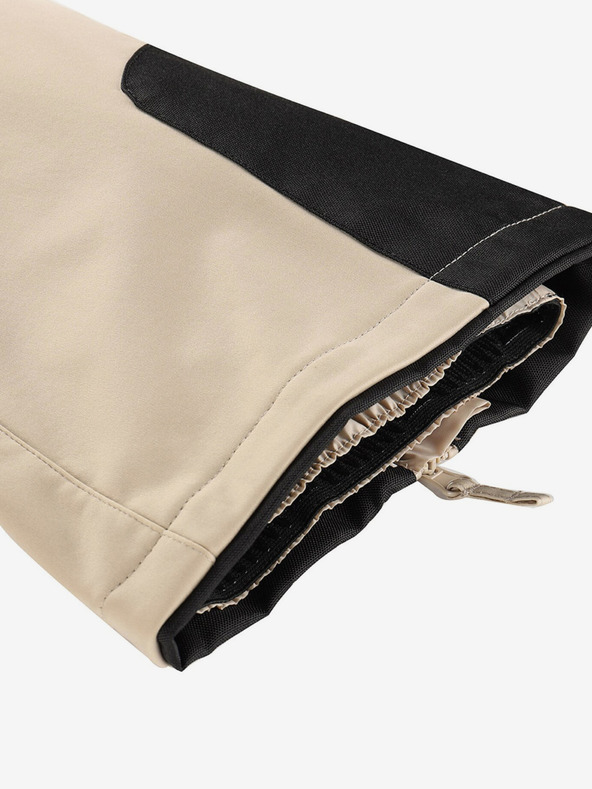 ALPINE PRO Pantaloni softshell de schi pentru femei cu membrană ALPINE PRO GERANA piper alb