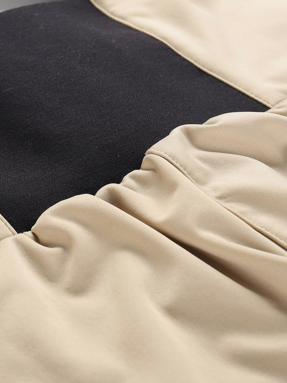 ALPINE PRO Pantaloni softshell de schi pentru femei cu membrană ALPINE PRO GERANA piper alb