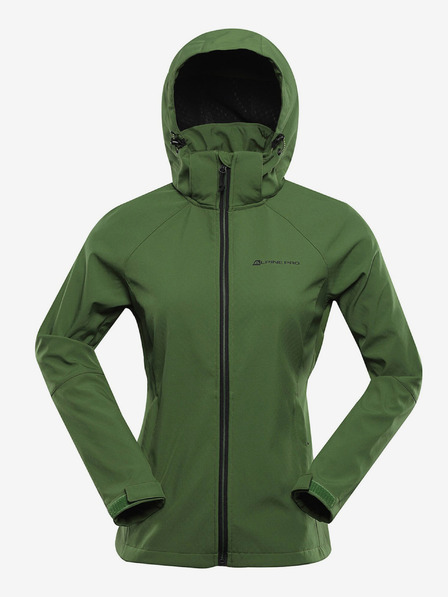 ALPINE PRO Jachetă softshell verde pentru femei cu membrană Alpine Pro Hoora