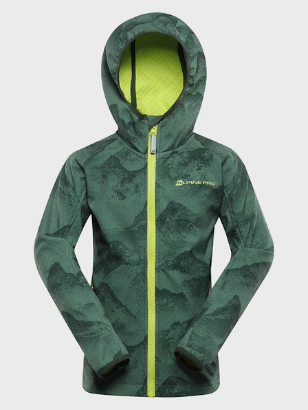 ALPINE PRO Jachetă softshell verde pentru copii cu membrană Alpine Pro Ezoro