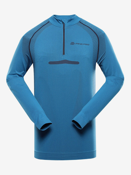 ALPINE PRO Lenjerie de corp funcțională pentru bărbați albastră - Tricou Alpine Pro Seam