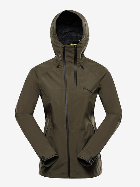 ALPINE PRO Jachetă softshell verde închis pentru femei cu membrană Alpine Pro Jerda