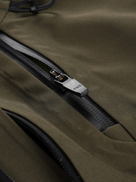 ALPINE PRO Jachetă softshell verde închis pentru femei cu membrană Alpine Pro Jerda