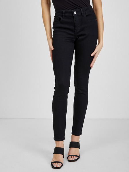 Orsay Blugi skinny fit negri pentru femei ORSAY
