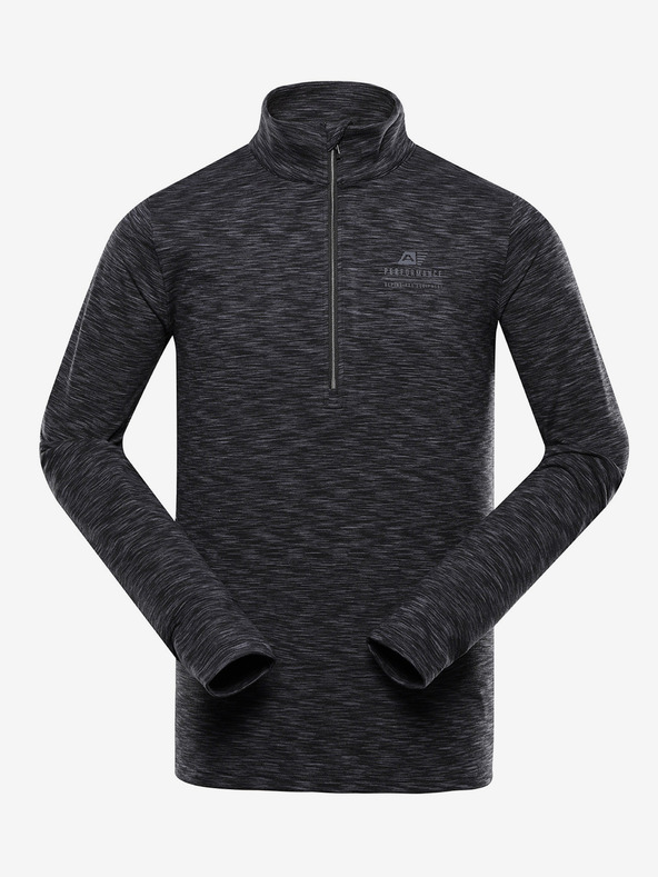 ALPINE PRO Pulover bărbătesc cu uscare rapidă ALPINE PRO QAD negru