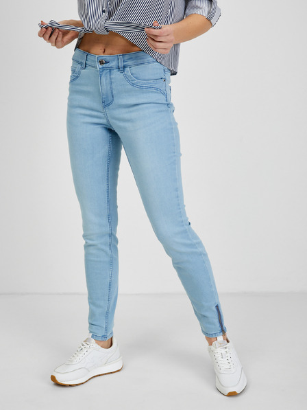 Orsay Blugi skinny fit albastru deschis pentru femei ORSAY
