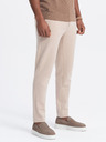 Ombre Clothing Pantaloni carrot bej pentru bărbați Ombre Clothing